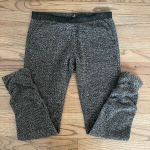 Free People Milo Textured Pant Leggings Grey Gold XS